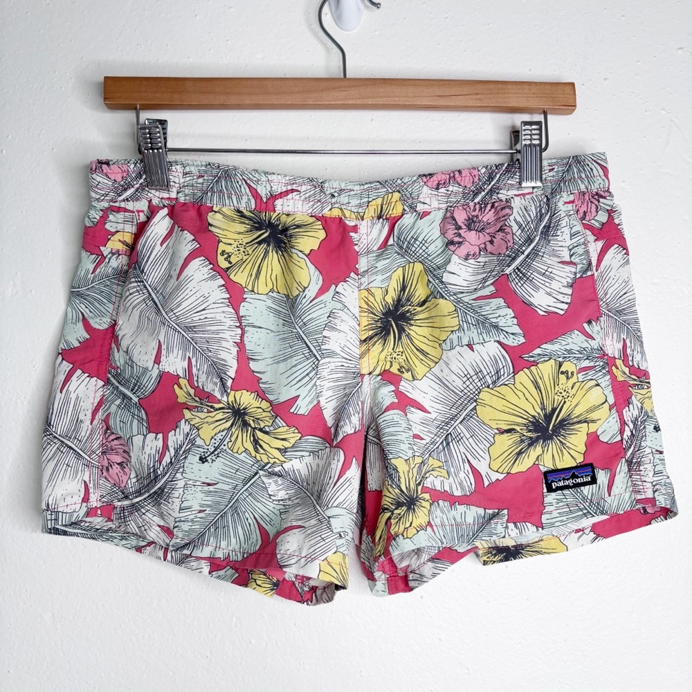 Patagonia Tropical Print Baggies Size Girls XXL 16/18 EUC